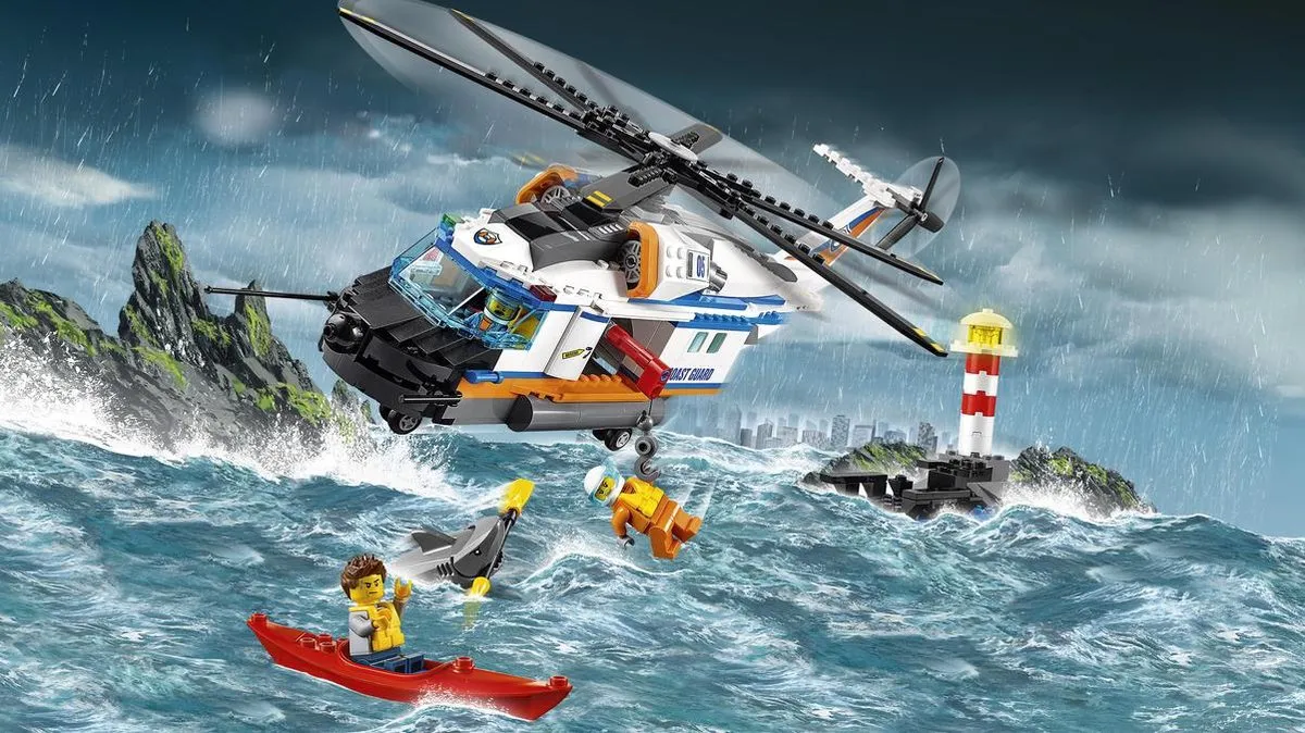 LEGO City Zware Reddingshelikopter 60166 - 415 Stukken