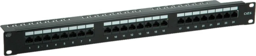 Value Cat.6 Patchpanel 24 Poorten