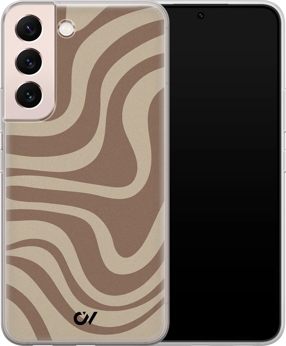 Casevibes S/S22/UV/022 Hoesje Samsung Galaxy S22 - Bruin
