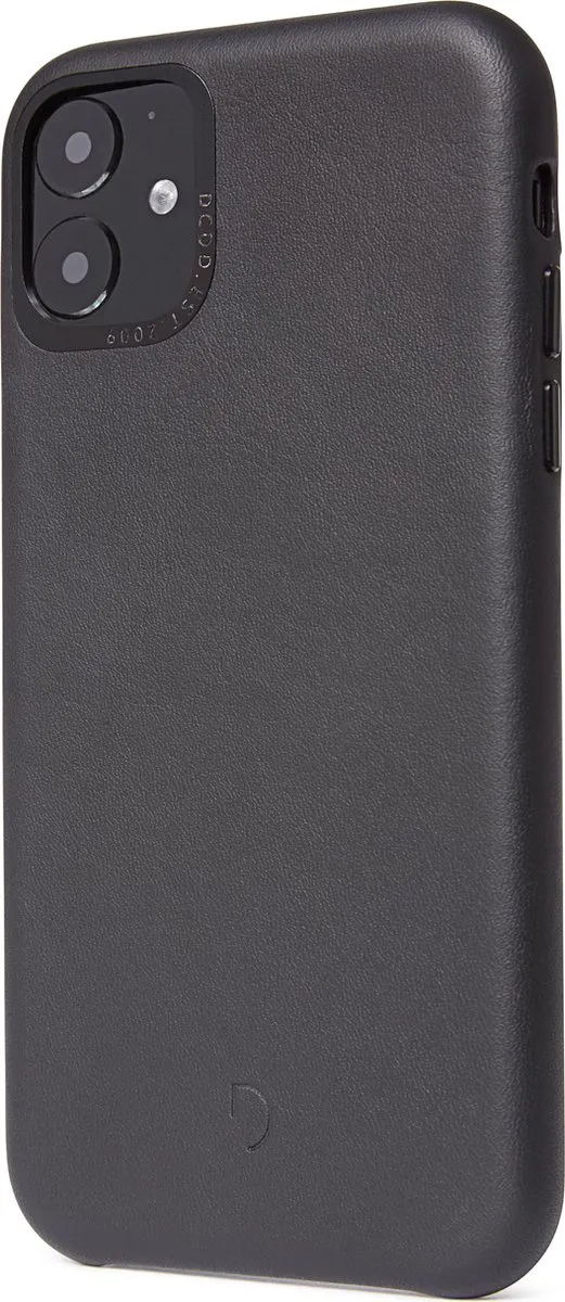 Decoded Leren Back Cover D9IPOXIRBC2BK - iPhone 11/XR - Zwart