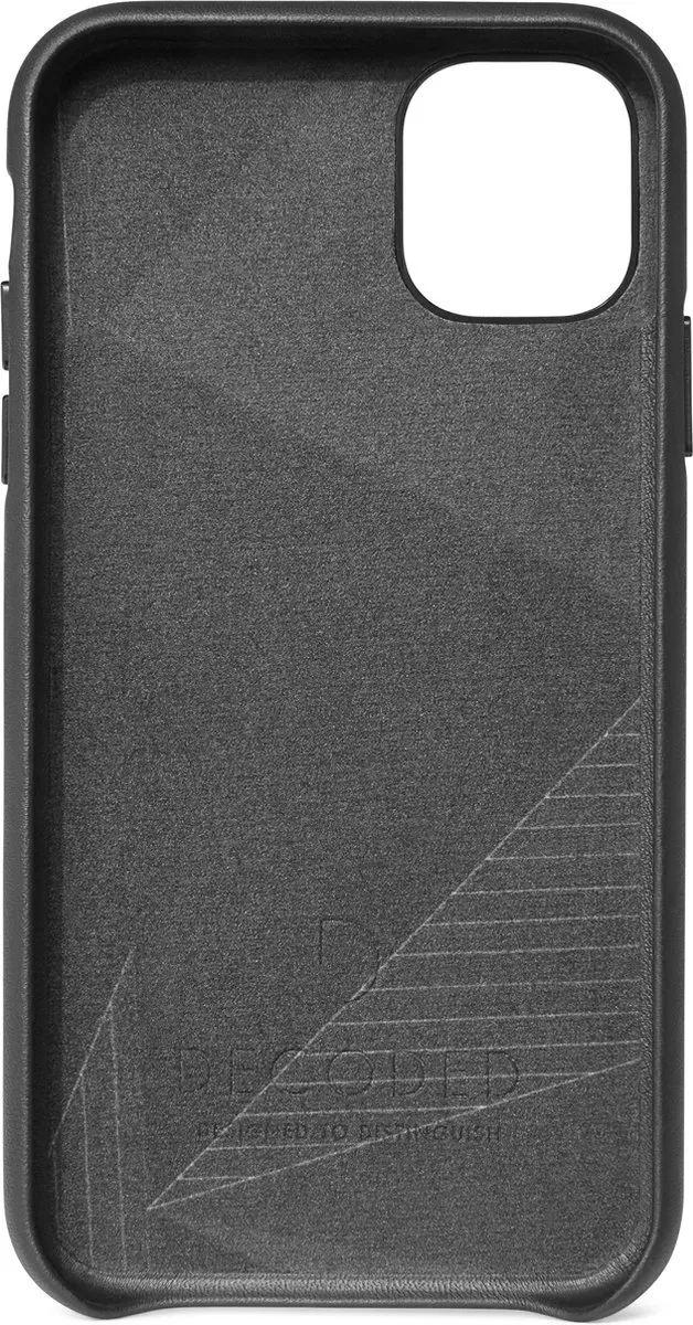 Decoded Leren Back Cover D9IPOXIRBC2BK - iPhone 11/XR - Zwart