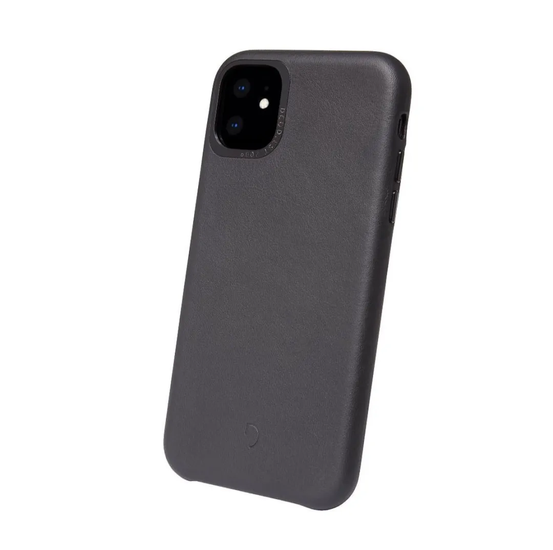 Decoded Leren Back Cover D9IPOXIRBC2BK - iPhone 11/XR - Zwart