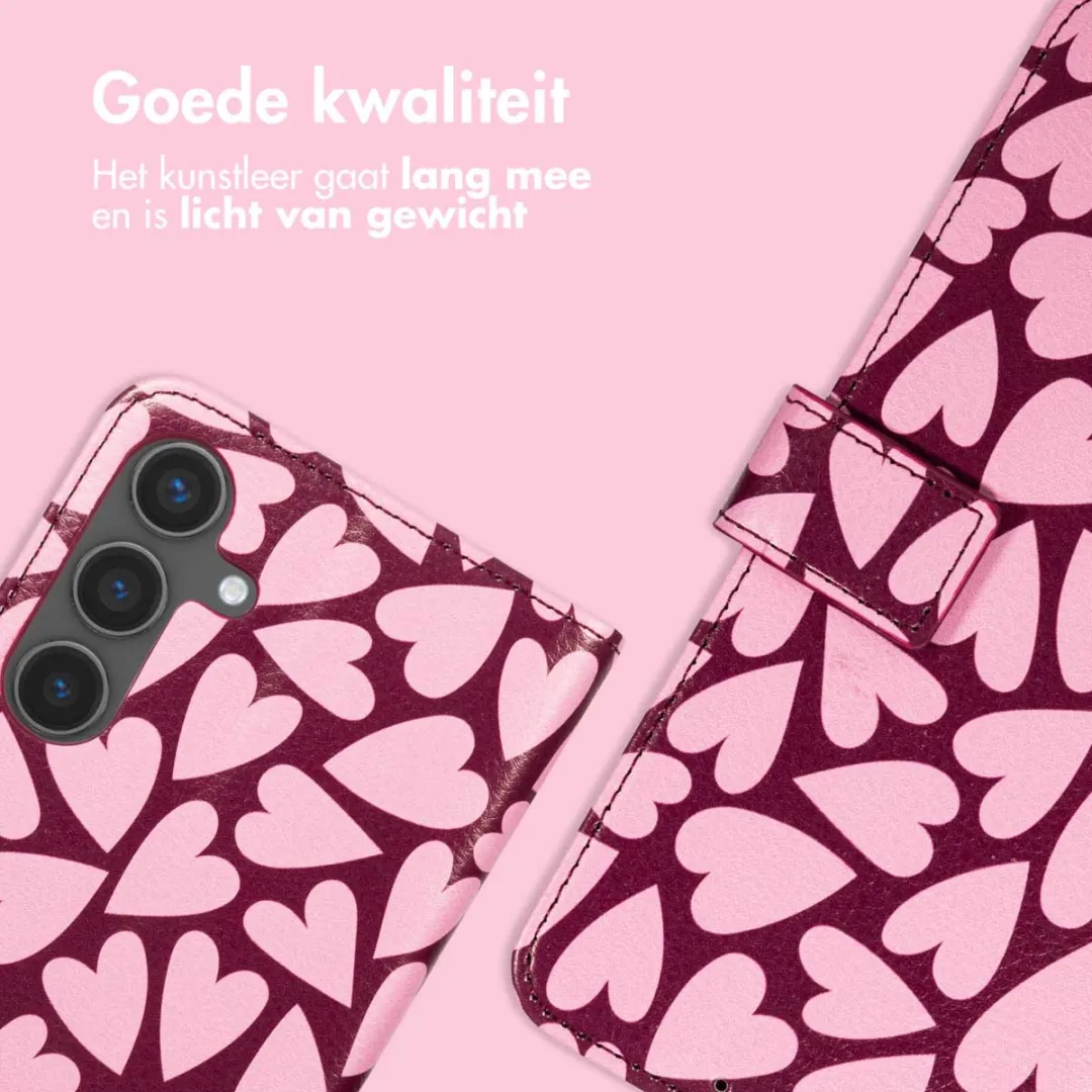 Imoshion Bookcase Hoesje Samsung Galaxy S24 - 3 Pasjes - Hearty Blush