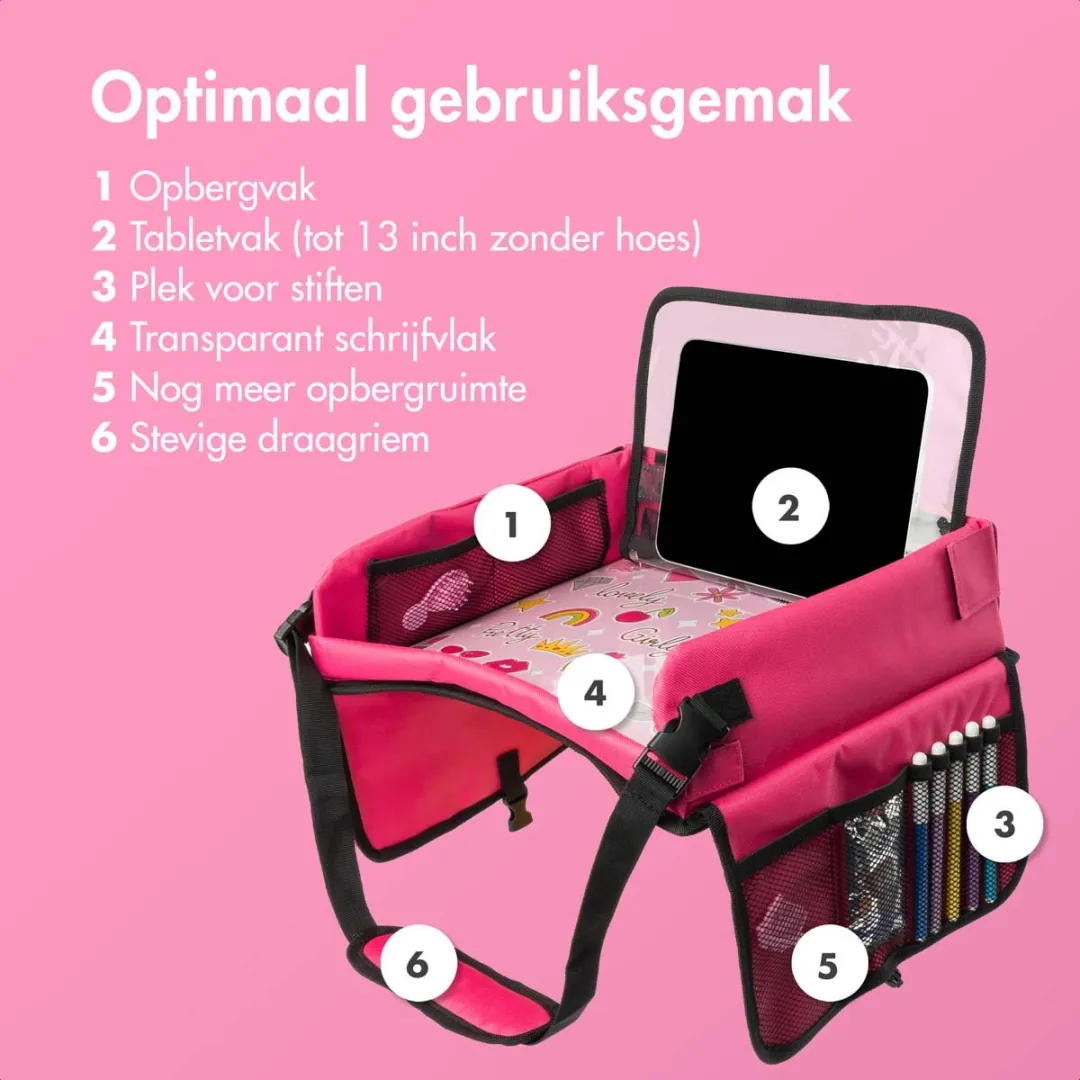 Imoshion Reistafel Roze - Tekentafel met Tablethouder