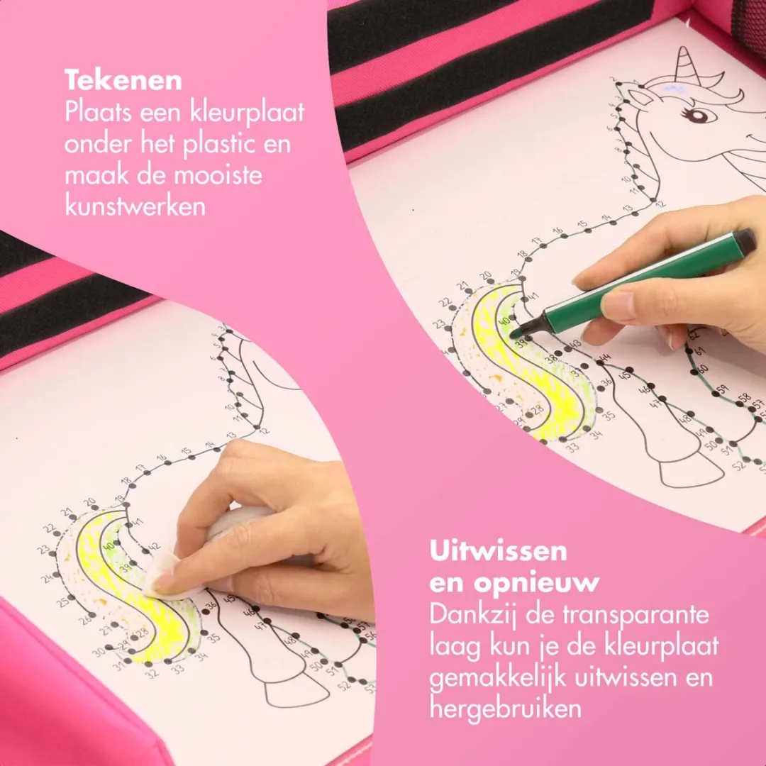 Imoshion Reistafel Roze - Tekentafel met Tablethouder
