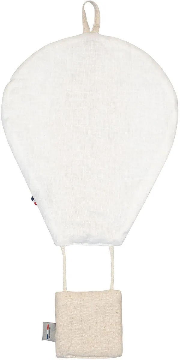 Sevira Kids - Bicolore decoratieve muurballon van linnen - Beige