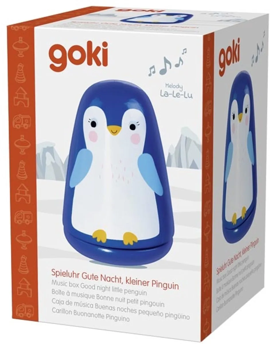 Goki Muziekdoos Goedenacht Kleine Pinguïn - Multicolor