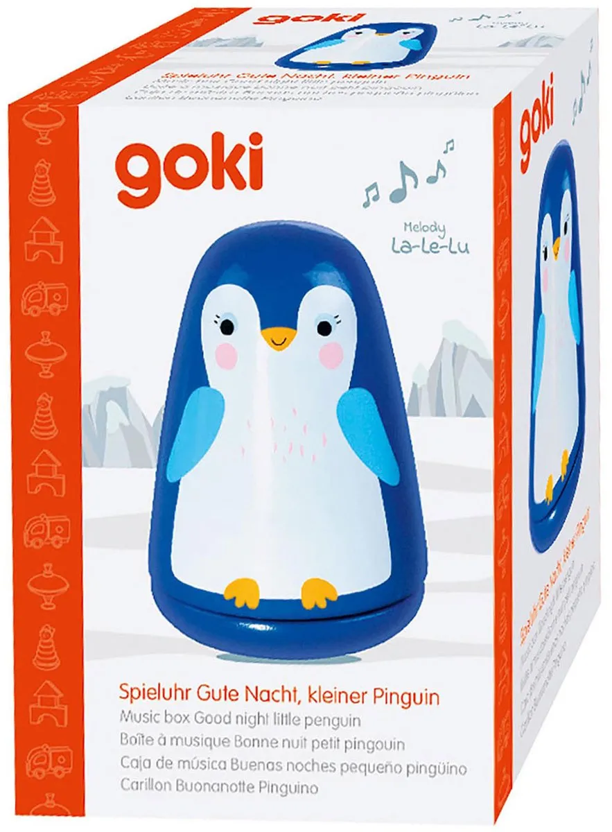 Goki Muziekdoos Goedenacht Kleine Pinguïn - Multicolor