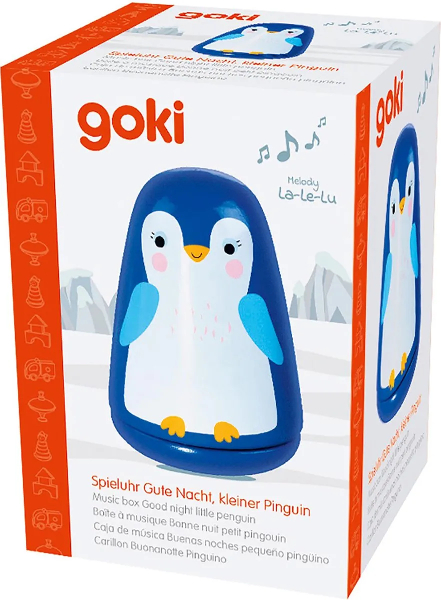Goki Muziekdoos Goedenacht Kleine Pinguïn - Multicolor