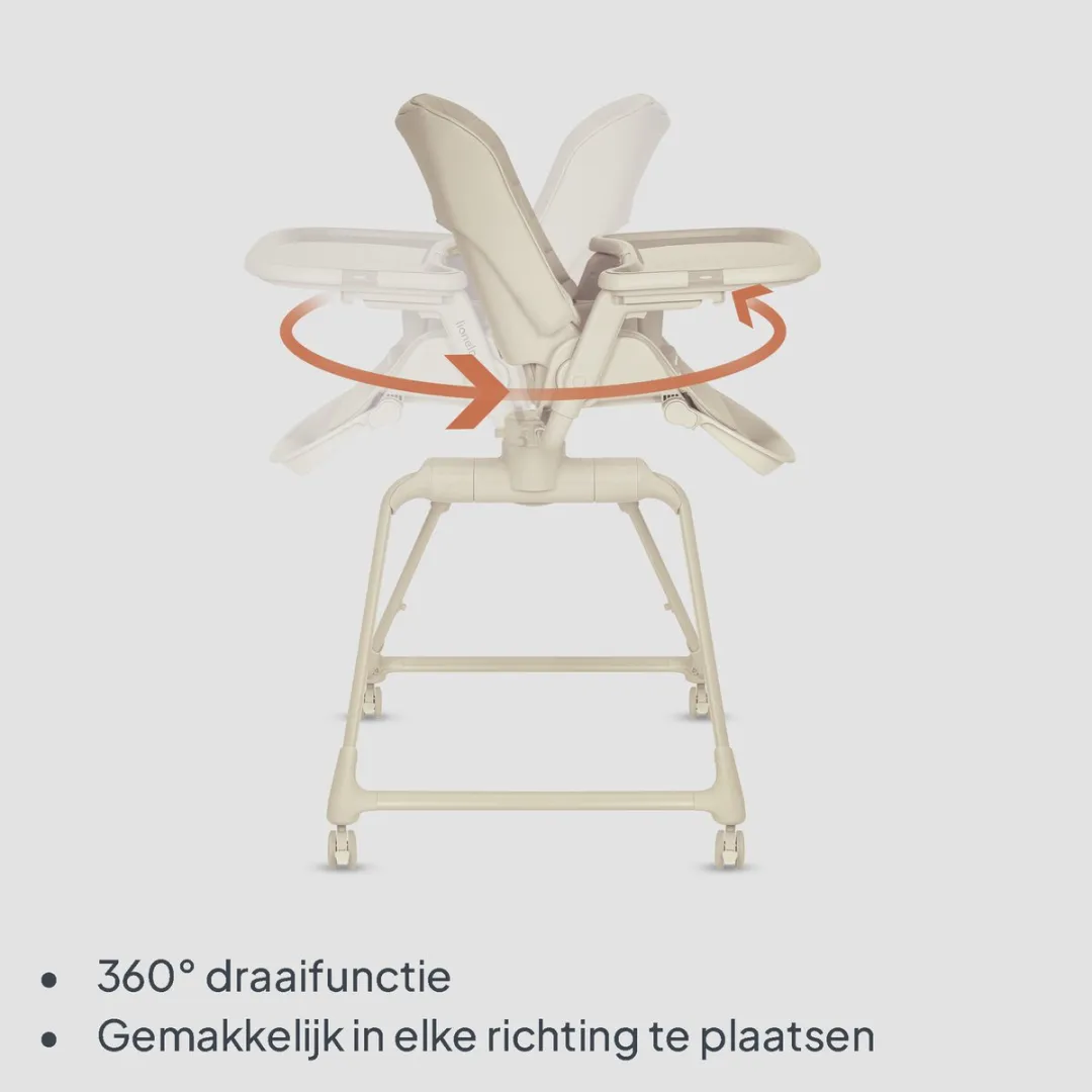 Lionelo Maddie Set 3-in-1 Kinderstoel Wipstoel Babybed - Beige