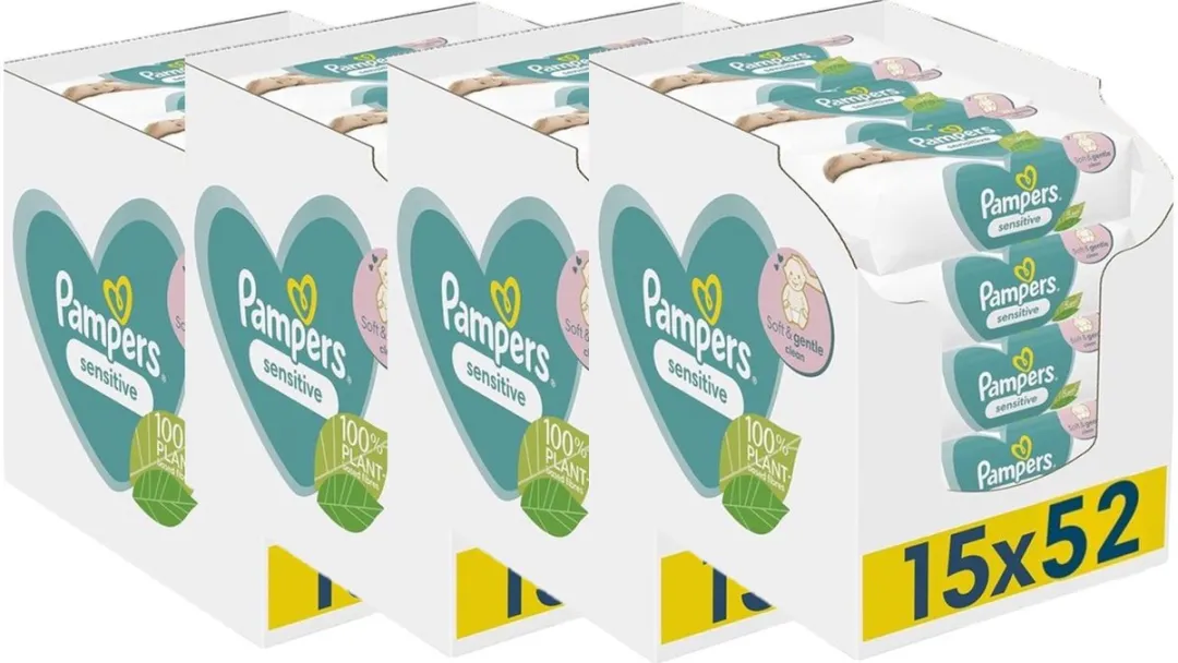 Pampers Sensitive Billendoekjes 3120 Stuks