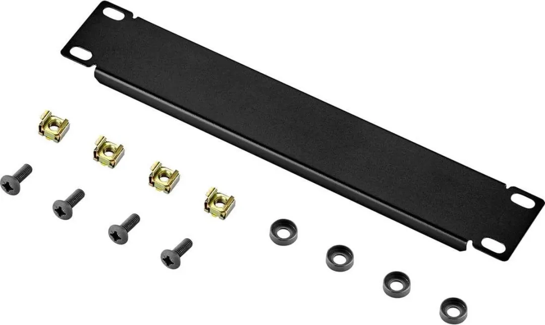 Renkforce RF-3429158 Patchkastafdekking 10 inch - 1 HE - Donkergrijs