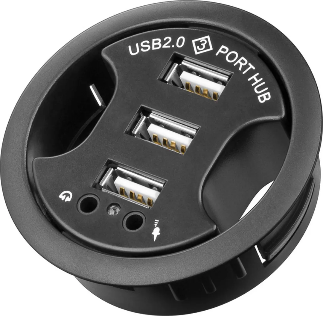 Goobay 93894 USB Hub 3 Poorten