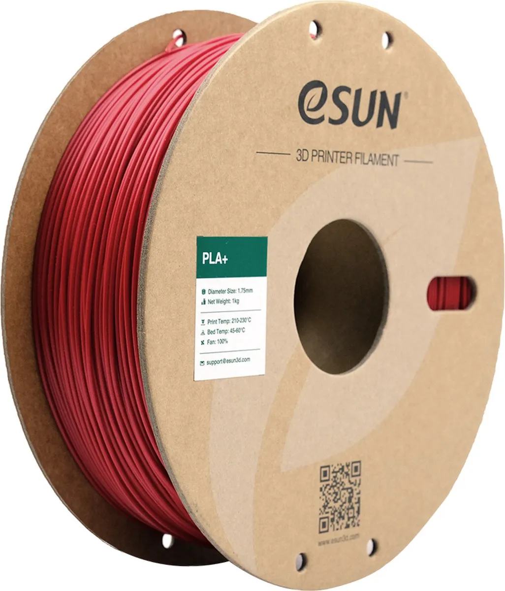 ESUN PLA+ Brandweerrood 3D Printerfilament 1kg
