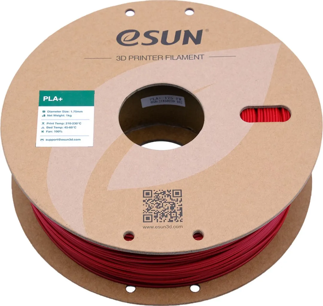 ESUN PLA+ Brandweerrood 3D Printerfilament 1kg - 1.75mm