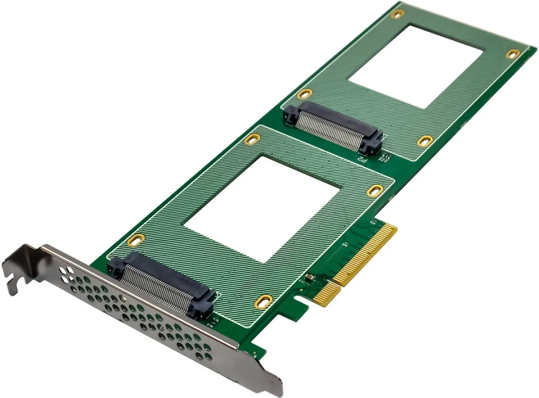 InLine PCIe Kaart naar 2x U.2 NVMe SFF-8639