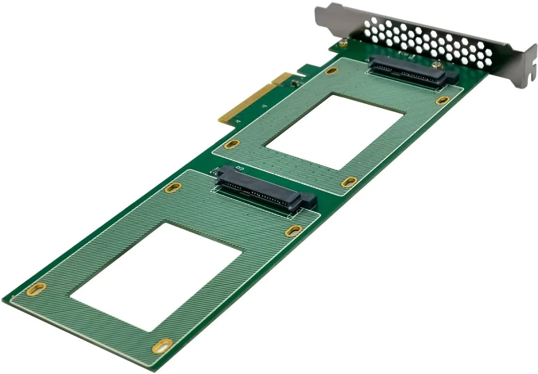 InLine PCIe Kaart naar 2x U.2 NVMe SFF-8639 - Bifurcatie - afbeelding 6 van 6
