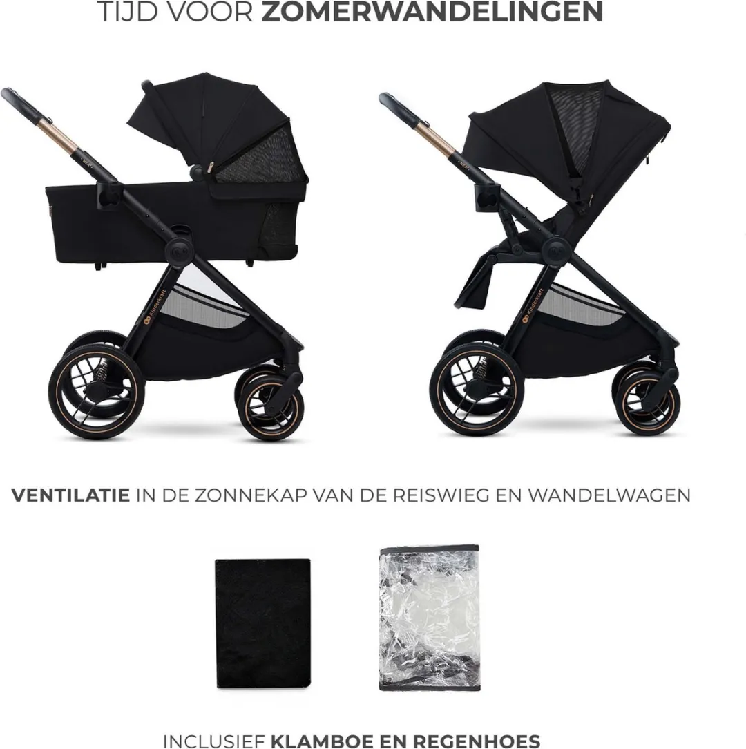 KinderKraft NEA 2 Kinderwagen 2-in-1 - Zwart