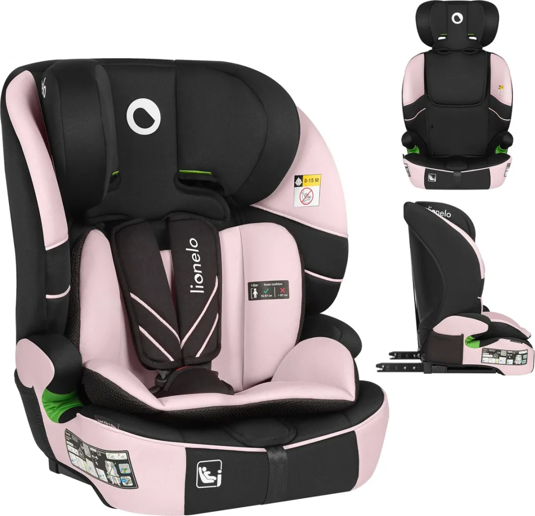 Lionelo Levi Fix i-Size Autostoel ISOFIX - 76-150 cm - Grijs