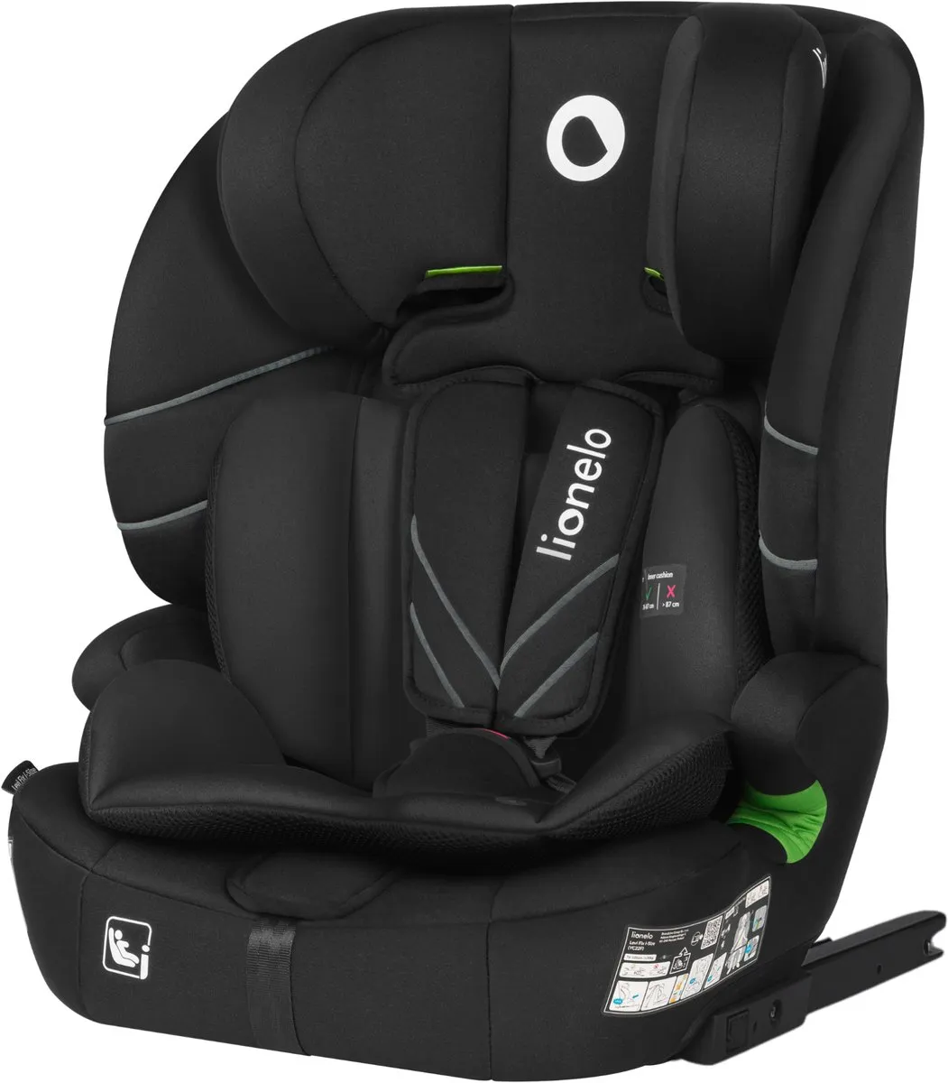 Lionelo Levi Fix i-Size Autostoel ISOFIX - 76-150 cm - Grijs