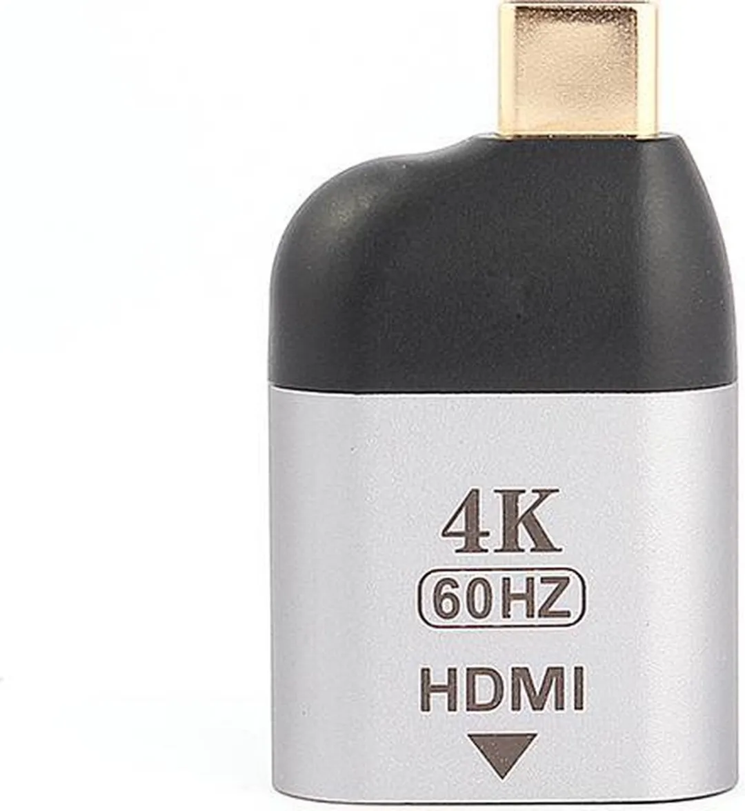 NÖRDIC C-HDMI USB-C naar HDMI Adapter 4K60Hz - Spacegrijs
