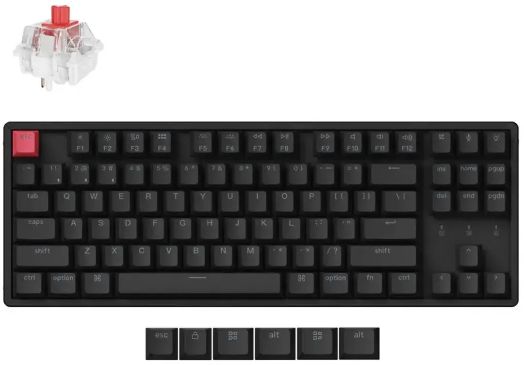Keychron K8 K8X-J1 Toetsenbord - Zwart