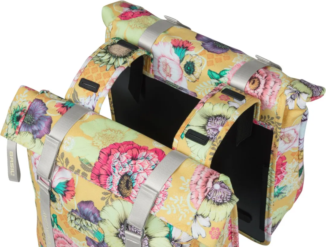 Basil Bloom Field Dubbele Fietstas 28L