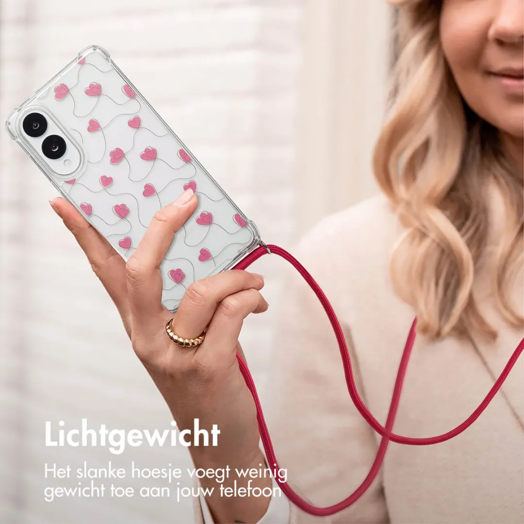 Imoshion Hoesje Samsung Galaxy S25 Edge - Dusty Rose Connected Hearts