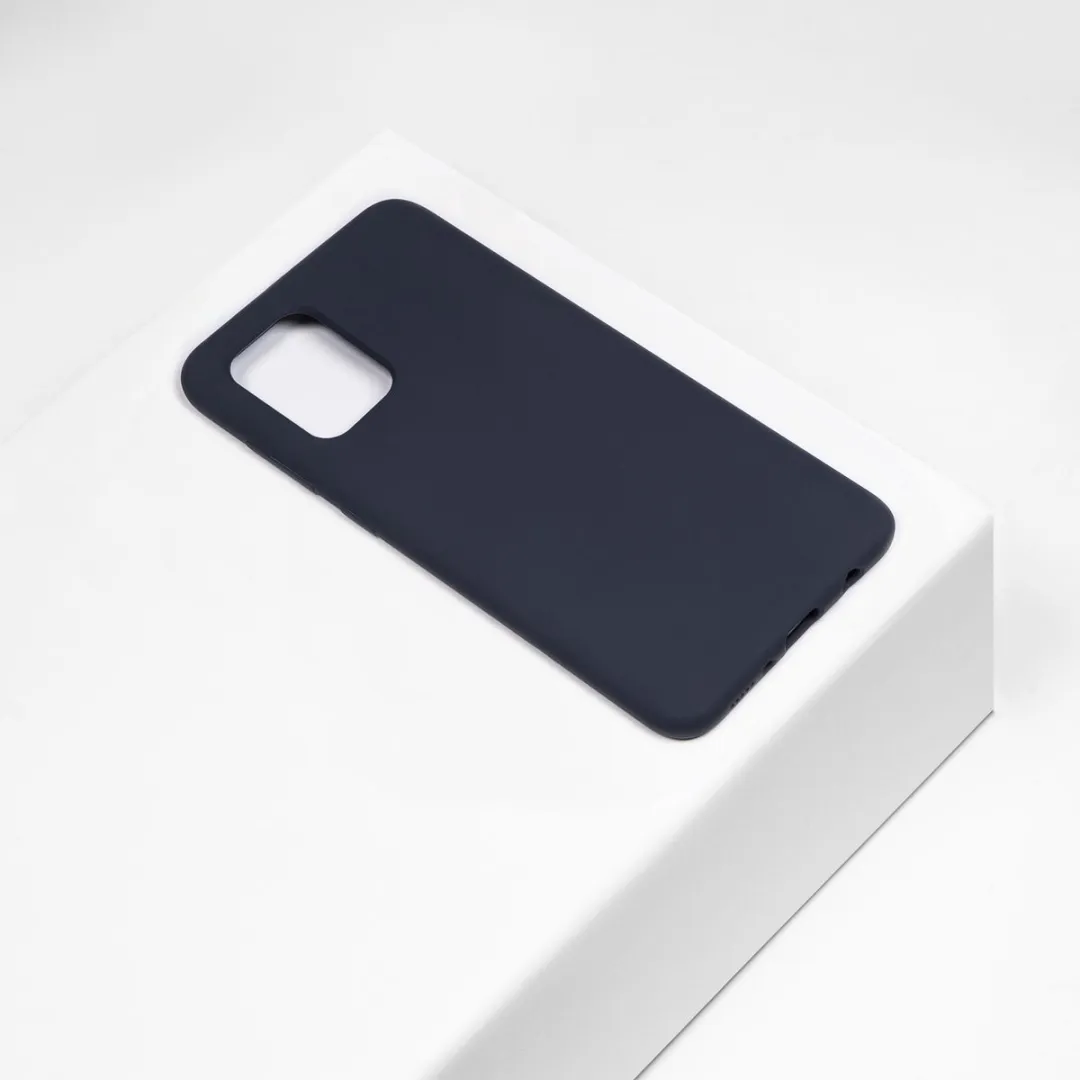 BMAX Siliconen Hard Case Samsung Galaxy A71 - Donkerblauw