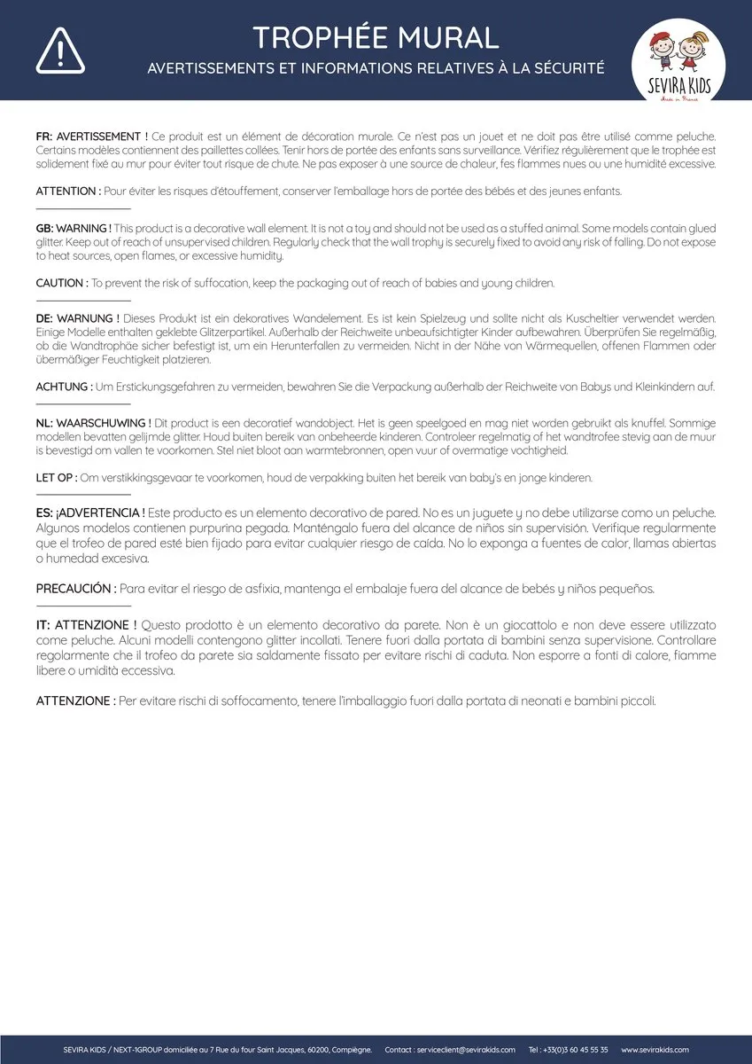 Sevira Kids - Bicolore decoratieve muurballon van linnen - Groen