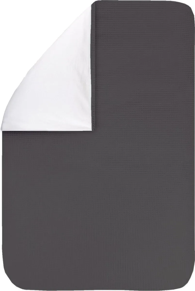 BINK Bedding Dekbedovertrek Wafel Antra 80x60cm