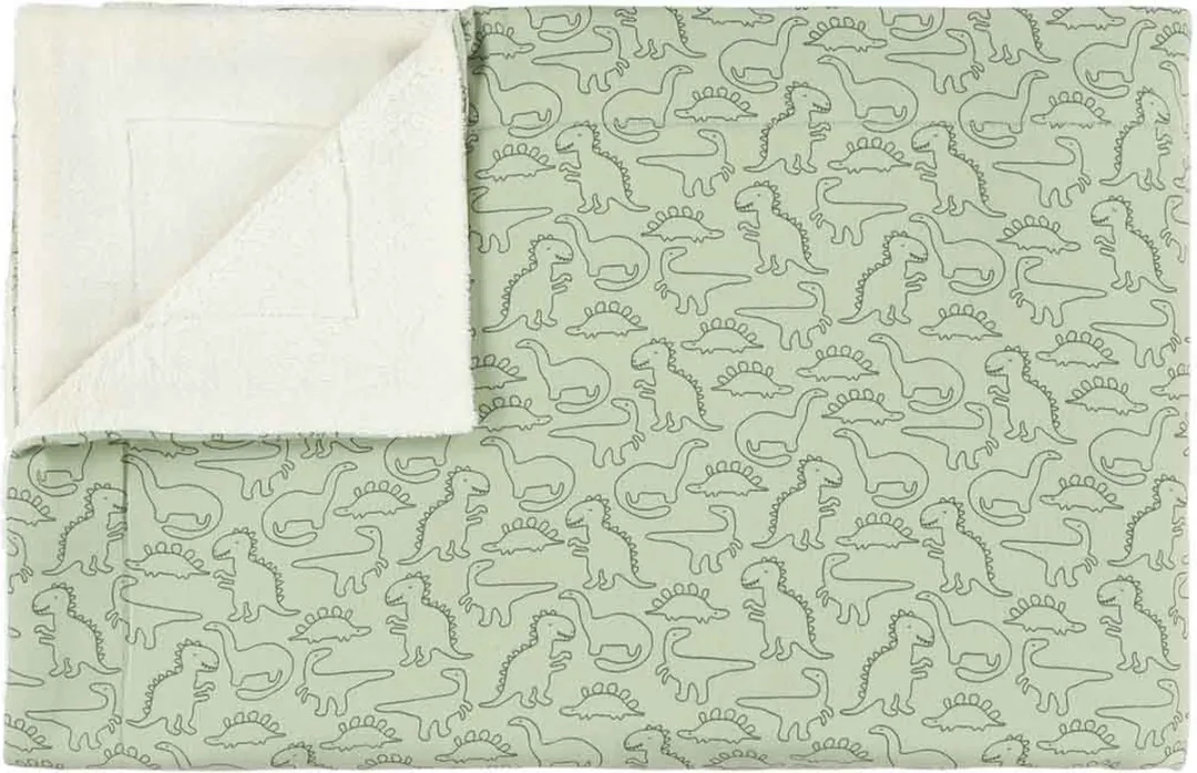 Trixie Babydeken Daring Dino Groen 75x100cm