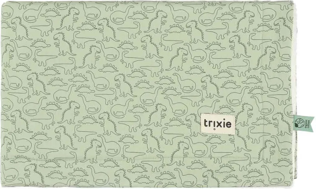 Trixie Babydeken Daring Dino Groen 75x100cm