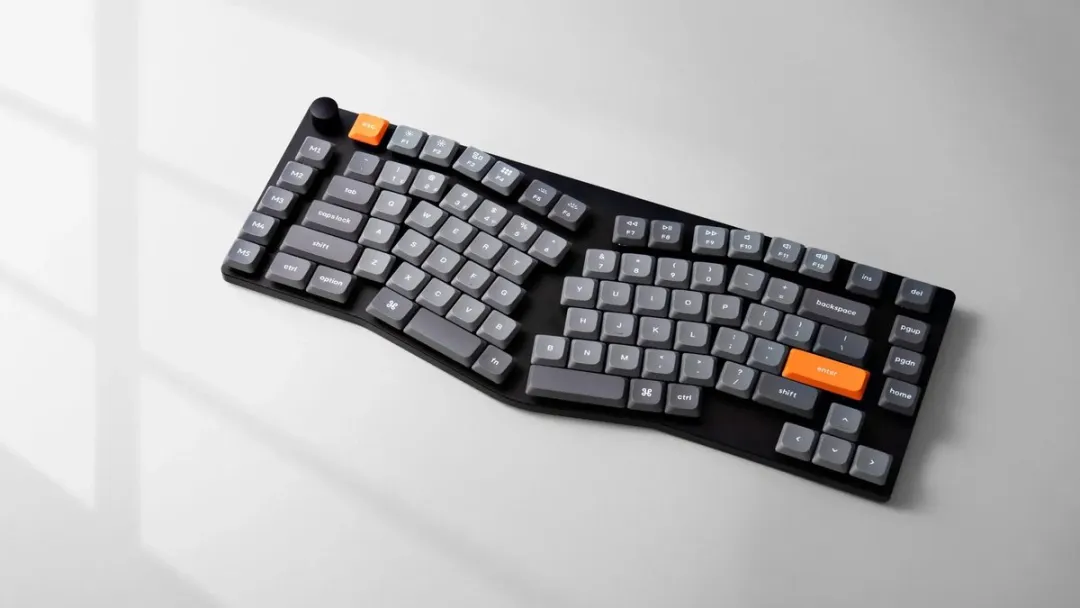 Keychron K15 Max Ergonomisch Toetsenbord - Alice Layout - Grijs