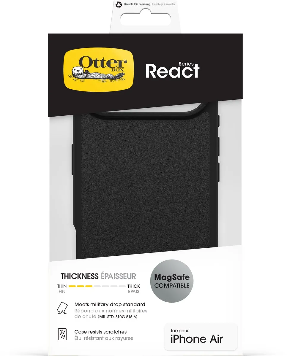 OtterBox React MagSafe 77-99284 iPhone-hoes - Zwart
