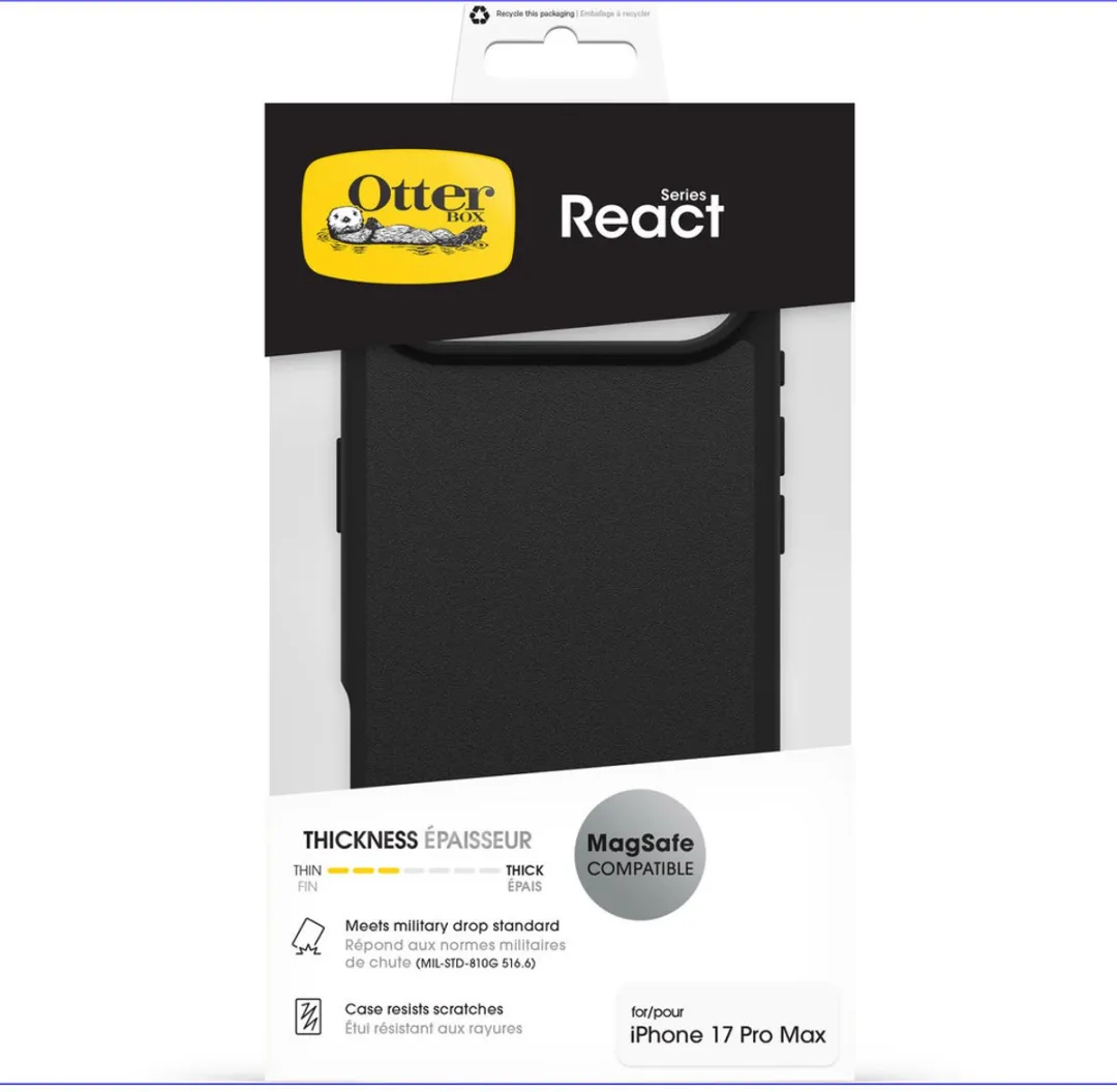 OtterBox React MagSafe 77-99284 iPhone-hoes - Zwart - afbeelding 6 van 6