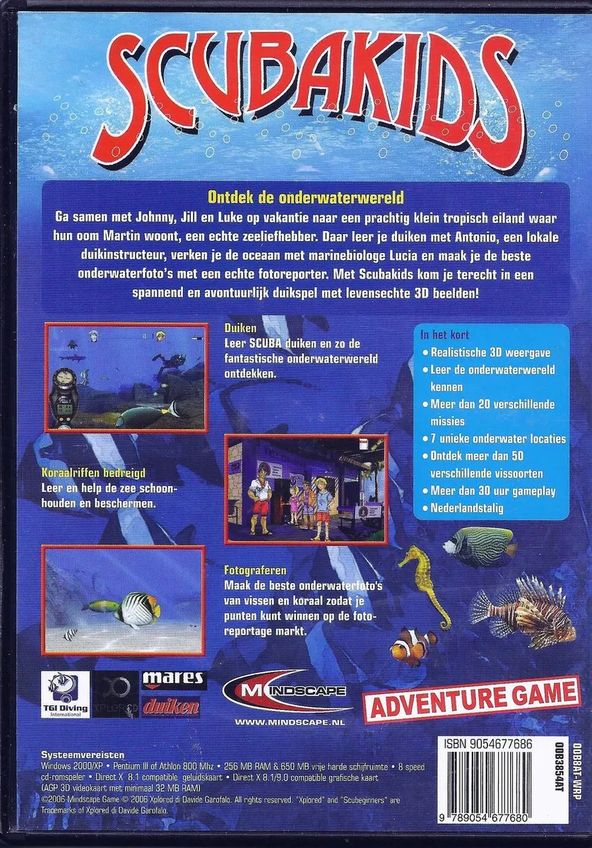 Mindscape Scubakids Windows Cd-Rom