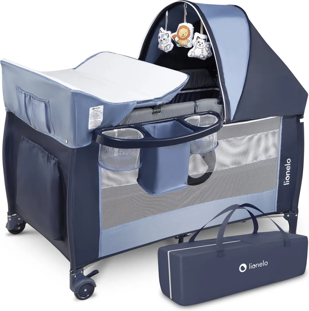 Lionelo Sven Plus 2-in-1 Meegroeibed 127x60cm - Tot 15 kg - Beige/Olijf