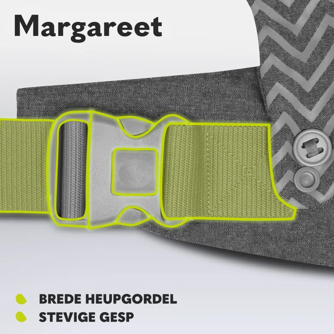 Lionelo Margareet Draagzak 3 Posities 4-20kg - Grijs