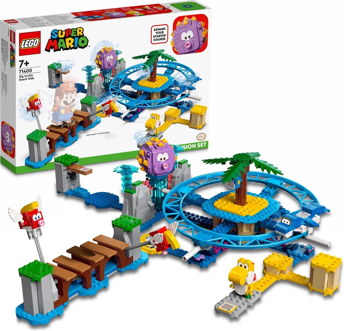 LEGO Super Mario Reuzen-Urchins Strandattractie 71400 - 536 Stukken - afbeelding 6 van 6