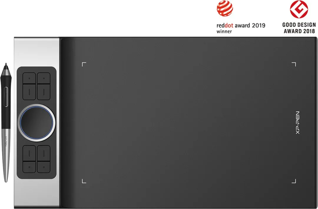 XPPen Deco Pro M - Tekentablet- 11x6 Inch - 8192 Niveaus Stylus