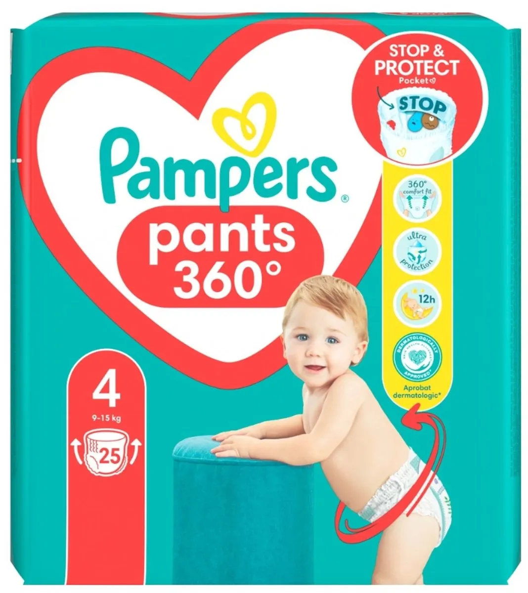 Pampers Baby Dry Pants Maat 4 - 175 Stuks (7x25)