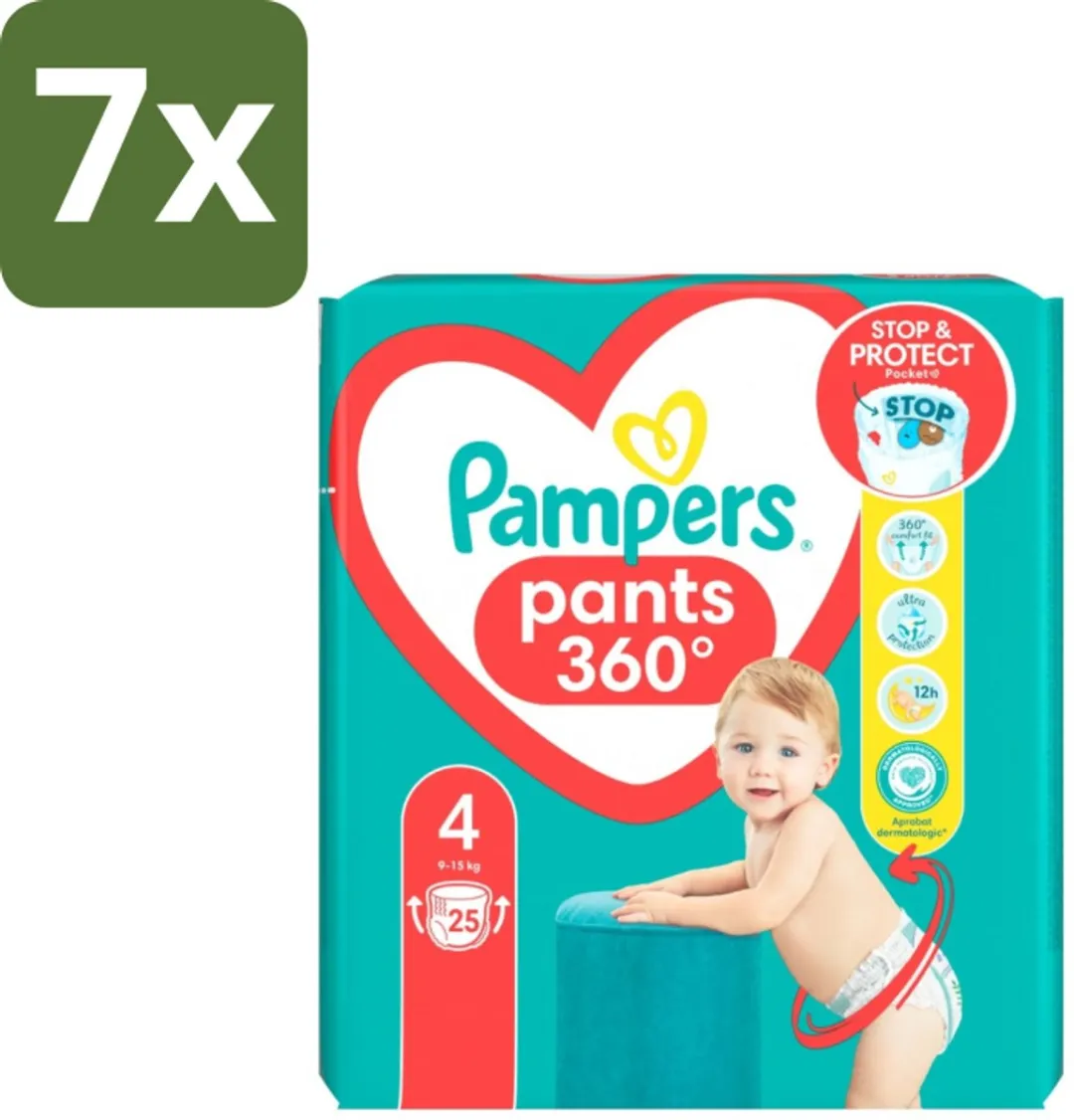 Pampers Baby Dry Pants Maat 4 - 175 Stuks (7x25)