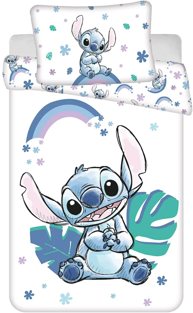 Disney Stitch Katoenen Beddengoed Junior 100x135cm - Oeko-Tex