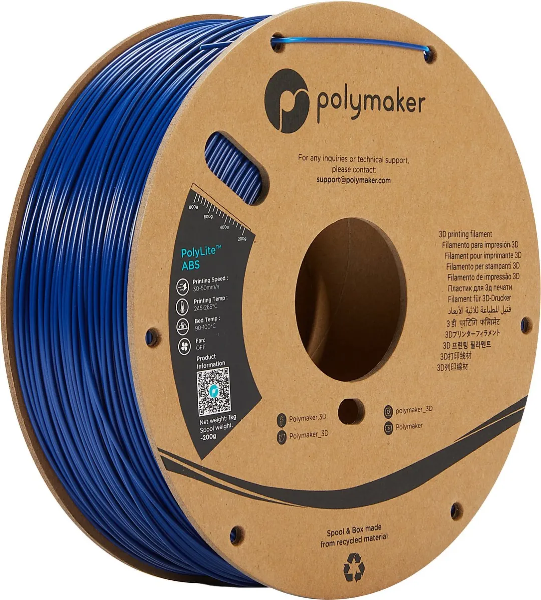 Polymaker PolyLite ABS Filament 1.75mm
