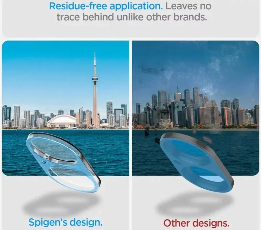 Spigen AGL07923 Camera Lens Protector - 9H Glas - 2 Stuks