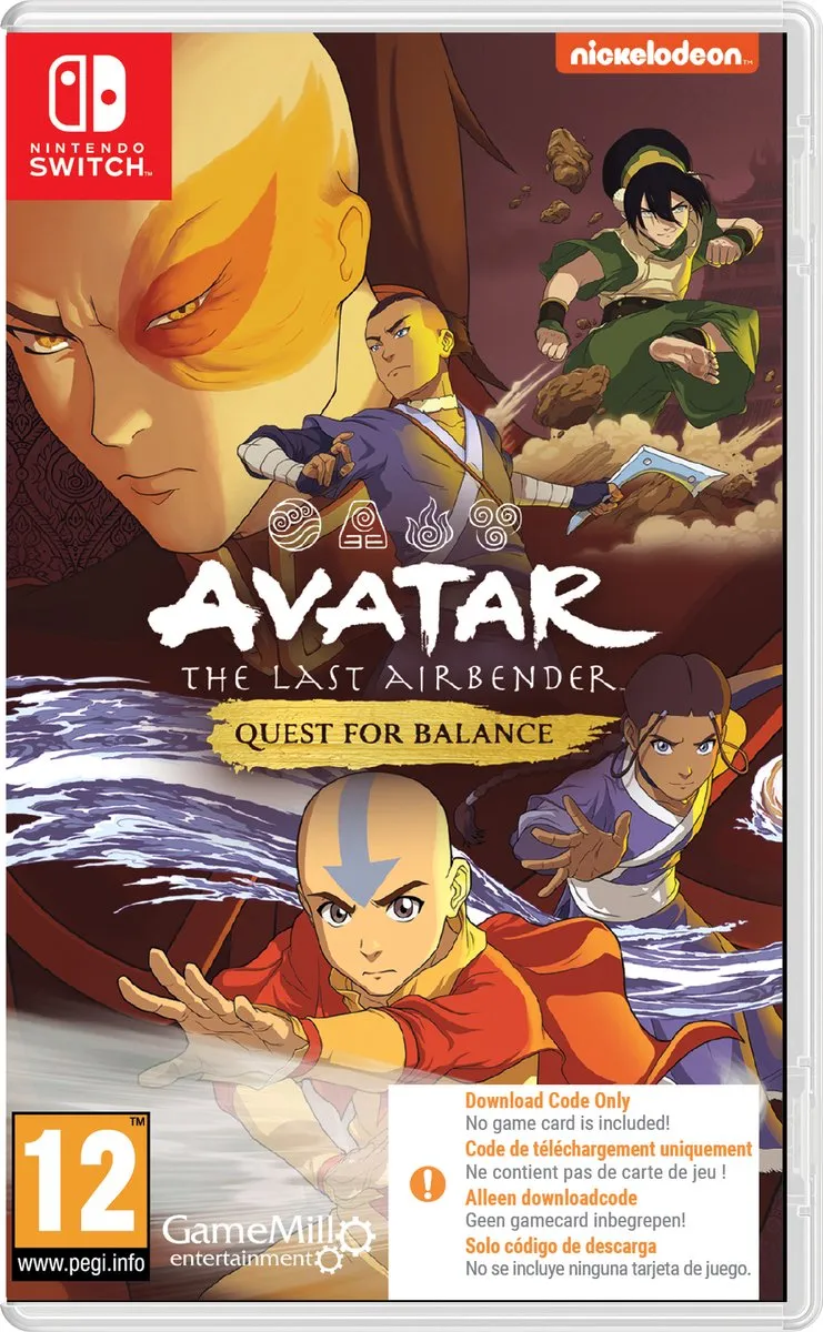Mindscape Avatar The Last Airbender Quest for Balance Nintendo Switch - Code