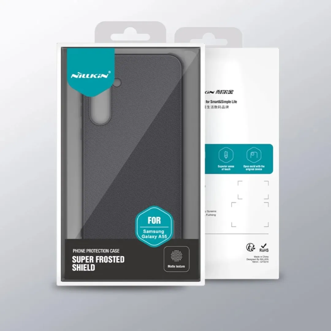Nillkin Super Frosted Shield Hoesje Samsung Galaxy A55 - Groen - afbeelding 6 van 6