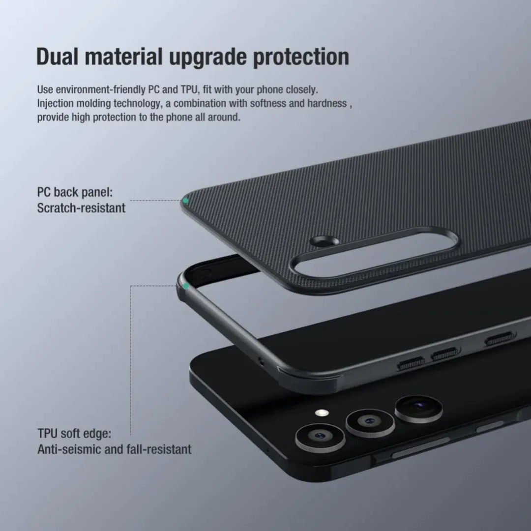 Nillkin Super Frosted Shield Hoesje Samsung Galaxy A55 - Groen