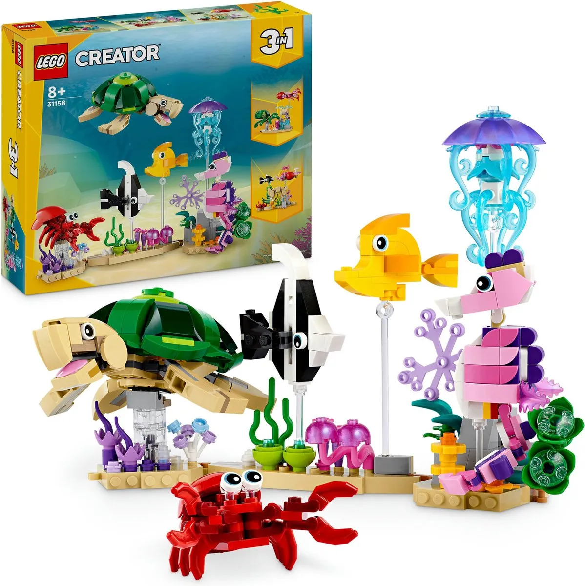 LEGO Creator Zeedieren 31158 - 421 Stukken - Meerkleurig
